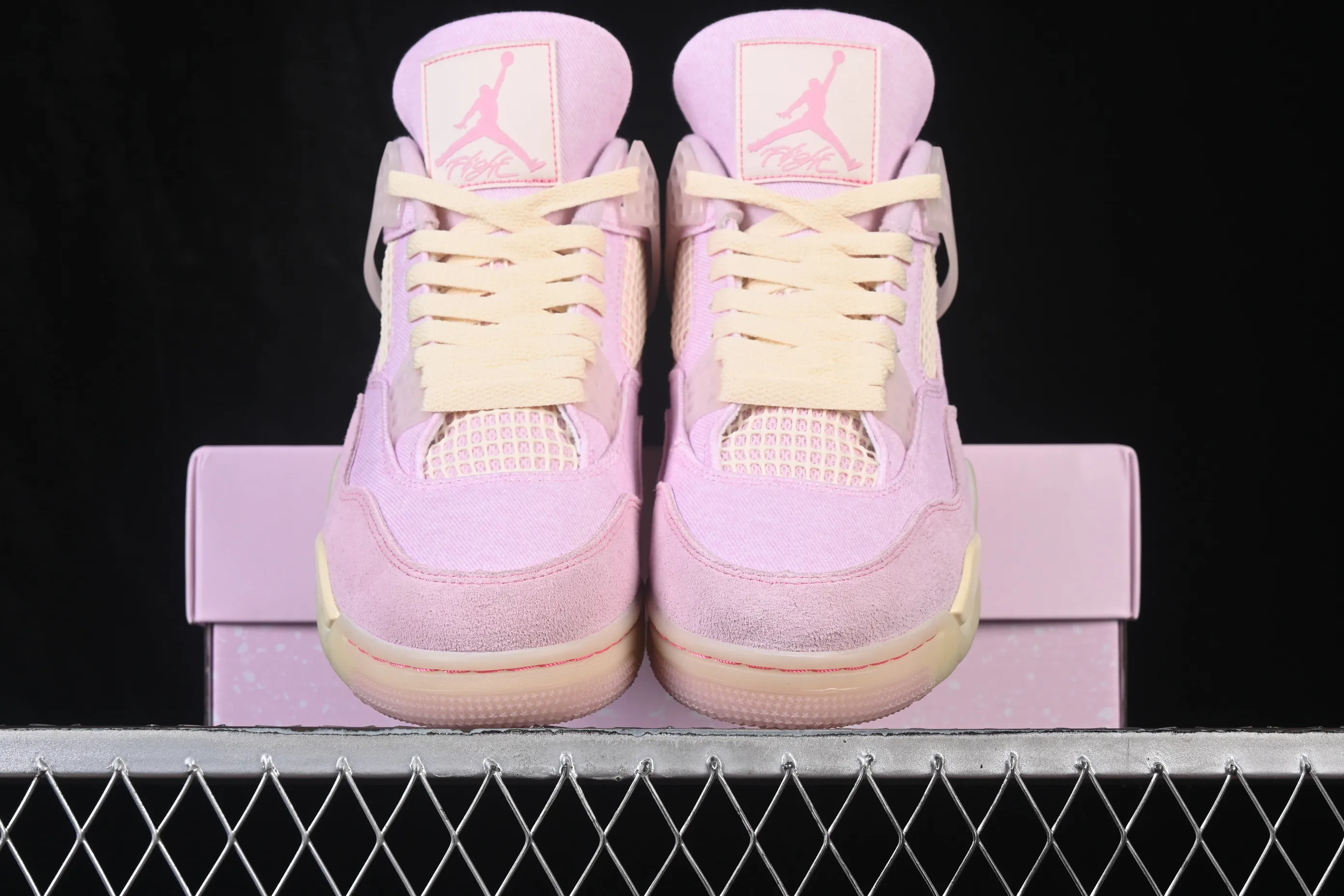 All categories Air Jordan Jordan series basketball shoes Air Jordan 4 Air Jordan 4 Retro "Iced Carmine" AJ4 Jordan 4 denim ice plum powder replica basketball shoes IB6716-600